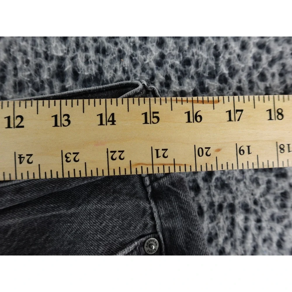 American Eagle Outfitters Women's Gray Baggy Jean‎ Long Size 10